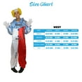 thumbnail image 5 of HPO| Adult Men's Dammy Clown Jumpsuit Costume | Non-flammable Synthetic Fabric, 5 of 6