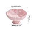 thumbnail image 3 of Taicans Elevated Pedestal Fruit Bowl 10x4.7 Inch,Food Safe PET Plastic Serving Bowl with Gold Border,Decorative Candy Nut Dried Fruit Tray for Living Room Coffee Table Modern Home Decor, 3 of 6