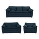 thumbnail image 1 of Sala Aston 3 Piezas Azul (Sofá, Love Seat y Sillón), 1 of 8