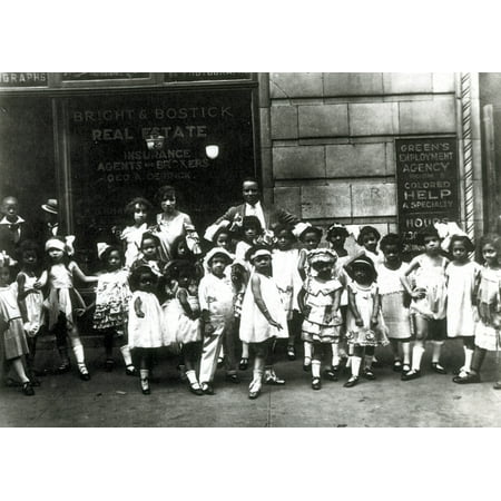 NYC Harlem Childrens Dance Class 1928 Rolled Canvas Art - Science Source (36 x
