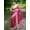 Burnt Pink, variant on All Over Check Pattern And Temple Border Tussar Silk Saree With Tassels Pallu – French Beige