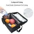 thumbnail image 7 of Vaupan Large Insulated Lunch Bag for Women and Men, Oxford Fabric Dual Compartment Reusable Lunch Box for School Office Work Picnic, Leakproof Cooler Lunch Tote Bag with Adjustable Shoulder Strap, 7 of 7