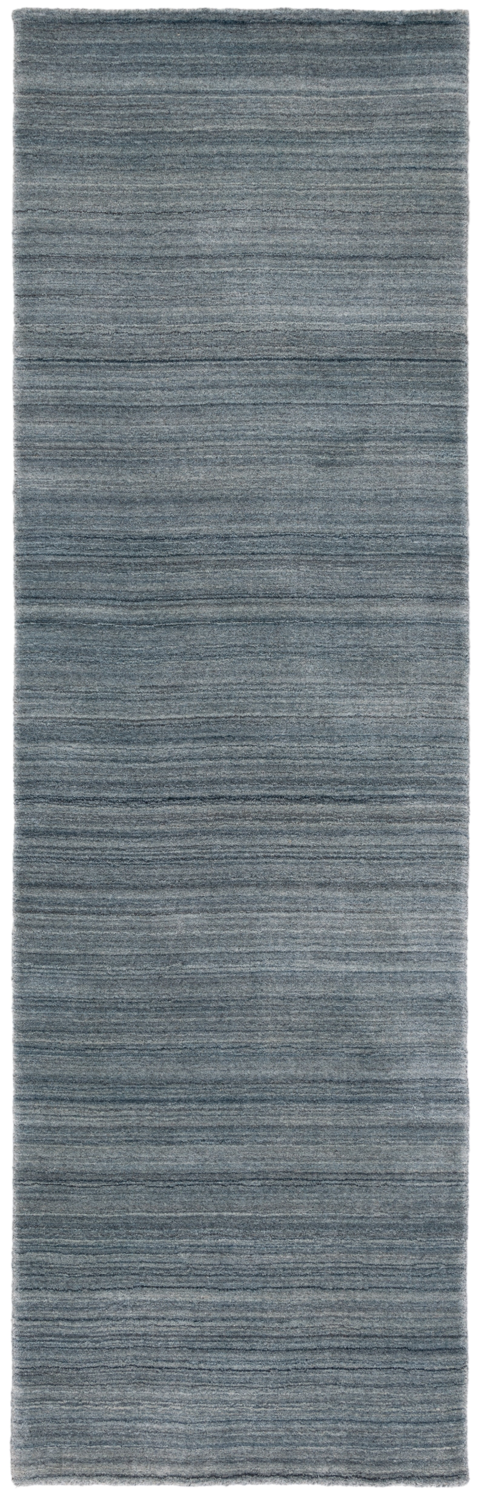 SAFAVIEH Himalaya Vince Overdyed Striped Wool Runner Rug, Slate/Blue, 2'3" x 8'