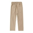 thumbnail image 5 of Juslio Boys Pants Casual Solid Spring Summer Suit Full Length for Kids Khaki, 5 of 8