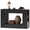 Black, variant on HOOBRO Farmhouse Console Table with Adjustable Shelves, Black