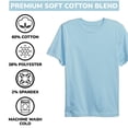thumbnail image 3 of 10-Pack Boys Short Sleeve Crew Neck Premium Soft Cotton Blend T Shirt (XS-2XL), 3 of 4