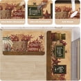 thumbnail image 4 of Farmhouse Western Kitchen Rugs and Mats Set of 2 Country Star Vintage Non Slip Washable Floor Mat Kitchen Decor 17x47 inch and 17x29 inch, 4 of 6