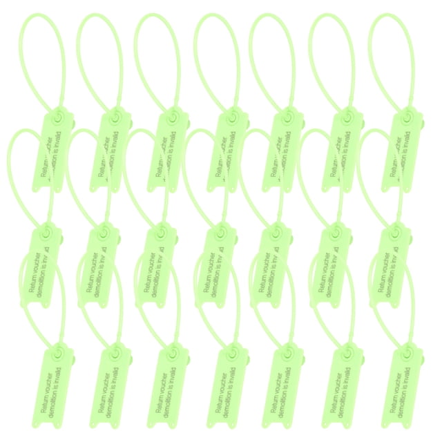 Phenofice 100Pcs Nylon Marker Cable Zip Ties Cable Tie Markers Light Green PP Self-locking for Van Sealing