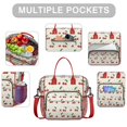 thumbnail image 2 of Insulated Lunch Bag Women, Leakproof Large Lunch Box, Reusable Lunch Cooler Bag with Adjustable Strap, Lunch Tote Bag for Work Women,Continuous Pattern Lunch Tote Bags Gifts for Woman, Mom, 2 of 6