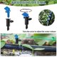 thumbnail image 2 of 60 Pieces Irrigation Drip Emitter Garden Flag Irrigation Dripper, Trees and Shrubs (Blue Black,2GPH), 2 of 5