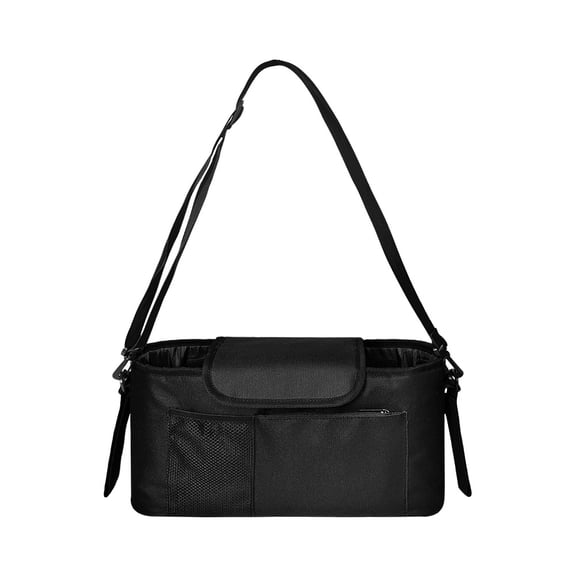 Universal Stroller Organizer with Insulated Cup Holder Detachable Phone Bag and Shoulder Strap,Stroller Bag Organizer
