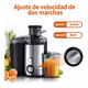 thumbnail image 3 of Exprimidor De Frutas Y Verduras Potente, Negro/Plata, 3 of 5