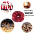 thumbnail image 4 of LAICAIW 2PCS Red Pom Poms Cheerleading with Baton Handle for Team Spirit Sports Dance Cheering, 4 of 7