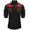 Black & Red, variant on COOFANDY Mens Shirt Western Cowboy Embroidered Long Sleeve Slim Fit Casual Cotton Button Down Hippie with Pockets