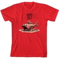 thumbnail image 3 of Fish Out of Water Youth Red Crew Neck Short Sleeve Tee-XS, 3 of 4