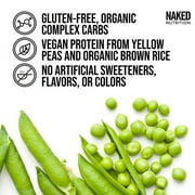 NAKED Chocolate Peanut Butter Vegan Mass - 1,290 Calories, Nothing Artificial, All Natural Chocolate PB Weight Gainer Protein Powder - 8LB Bulk, GMO Free, Gluten Free & Soy Free - 11 Servings