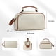 thumbnail image 4 of Neceser de viaje Telena impermeable de piel sintética beige, 4 of 9