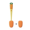 thumbnail image 1 of 3 en 1 cepillo de vaso de esponja de mango largo cepillos de limpieza de botellas en forma de zanahoria (D) Ehuebsd Libre de BPA, 1 of 9