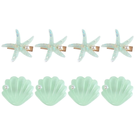 OUNONA 8 Pcs Seashell Hair Accessories Cute Clips Attractive