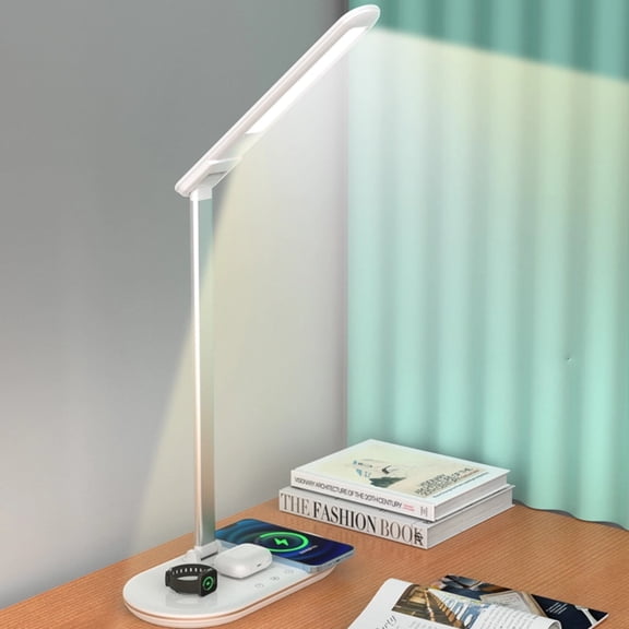 LED Desk Lamp 3 in 1 Table Lamp for Home Office, Multifunctional Desk Light with Touch Control 3 Lighting Eye-Caring Modes Study Night Light for Bedroom