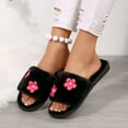 thumbnail image 6 of Wensltd Women's Flat Slippers with Memory Foam Indoor Outdoor Soft Warm Fuzzy House Slippers, 6 of 9