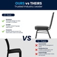 thumbnail image 2 of Flash Furniture Hercules Series Trapezoidal Back Stacking Banquet Chair in Black Vinyl, 2 of 9