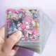 thumbnail image 3 of Pegatina de Anime de Hello Kitty Sanrio para niños, pegatinas de papelería impermeables, sin repetición, Cinnamoroll Kuromi, regalos de cumpleaños, juguetes para niños, 100 piezas, 3 of 5