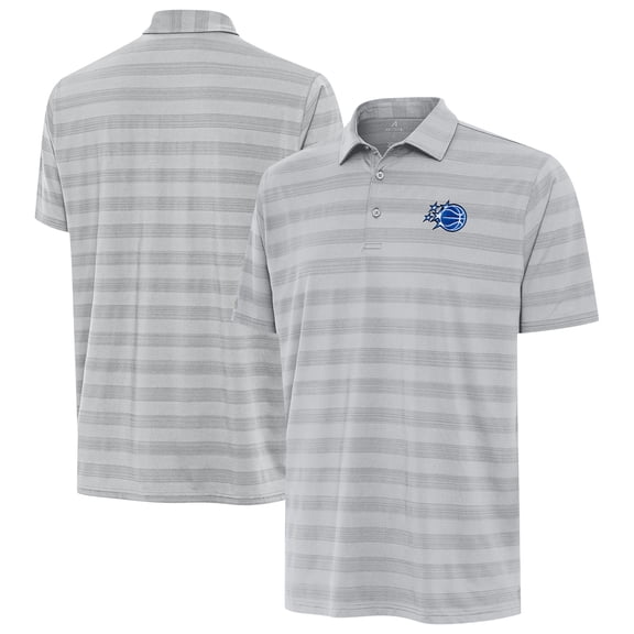 Men's Antigua Gray Orlando Magic New Logo Tall Tunnel Polo