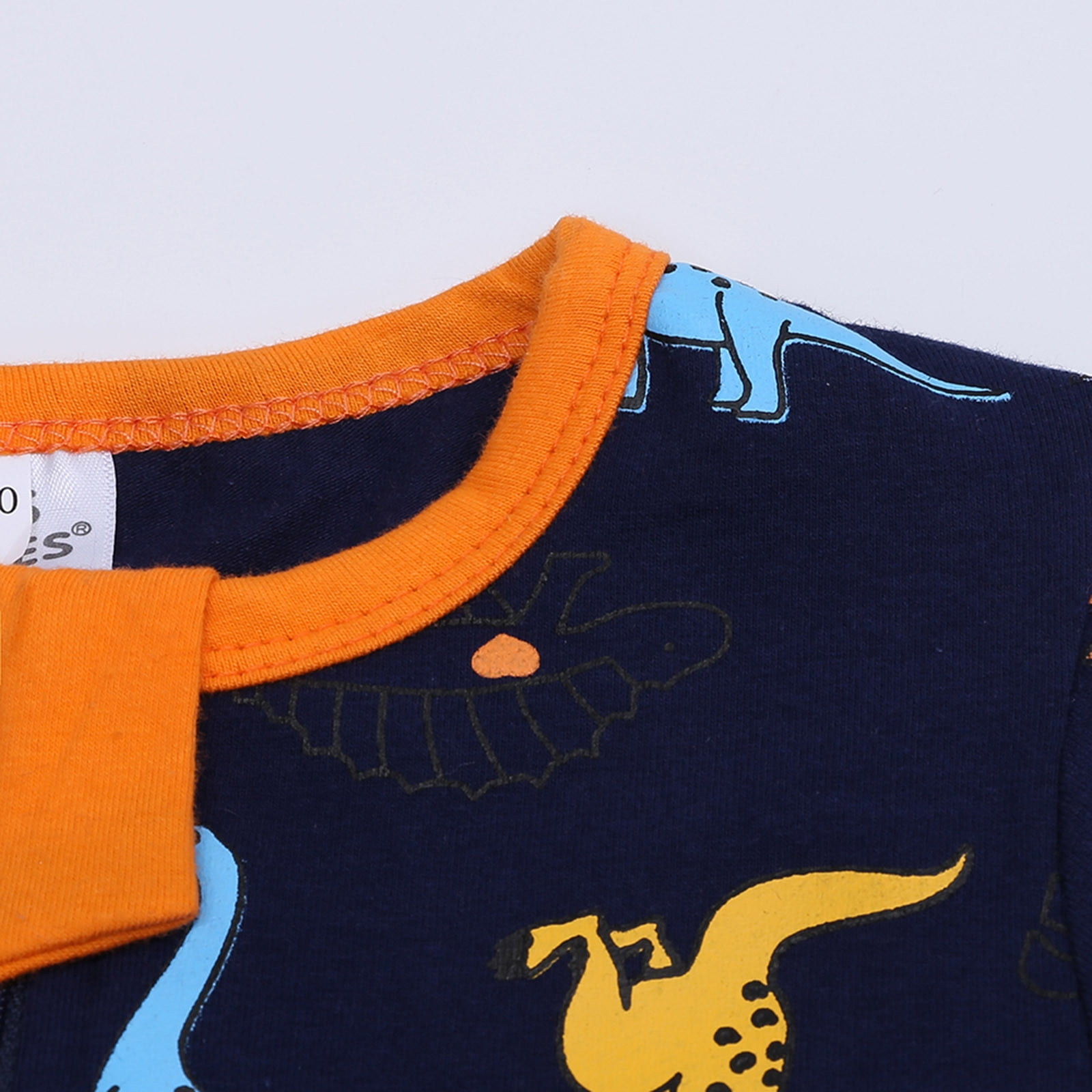 KVPLBQFD Baby Boy Jumpsuit Boys and Long Sleeve Onesies 18-24 Months Girls Baby Sleep and Play Pajamas Romper Jumpsuit Printed Cotton One-piece Romper with Zip Front Toddler Girls Clothes