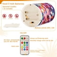 thumbnail image 5 of Yayeee Flameless Candles with Remote Flickering Battery Operated Multi Color Changing, Black Colorful Circles, 5 of 7
