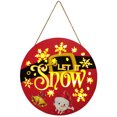 thumbnail image 2 of TIMIFIS Christmas Day Hanging Sign With Light Front Door Welcome Sign Wall Sign For Indoor Decor Home Decorative Signs Christmas Day Party Decoration -, 2 of 7