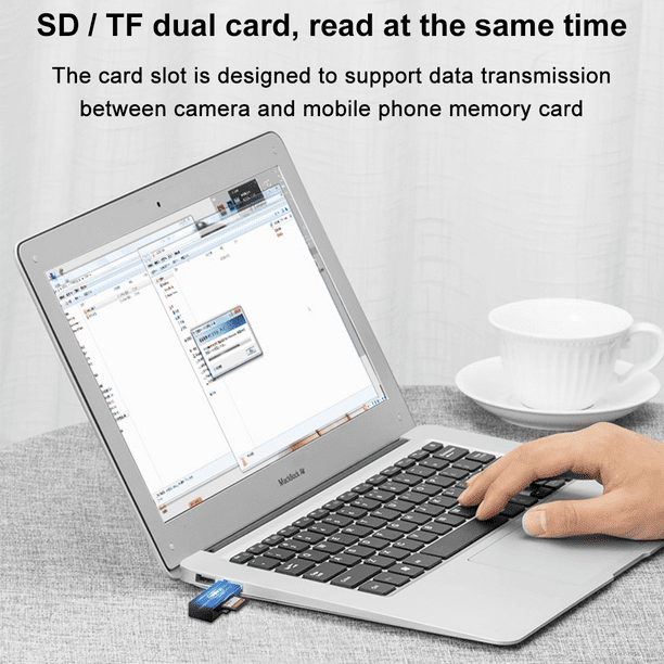 Lecteur de carte mémoire USB 3.0 à SD/SDHC/SDXC/Micro SD TF Noir, Blanc