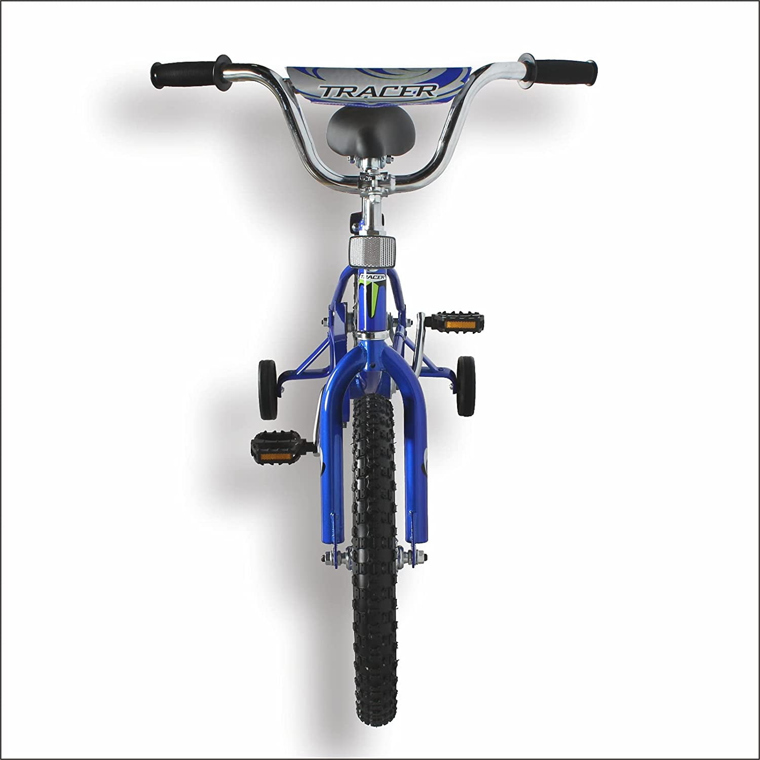 WonderWheels 16" BMX S-Type Frame Bicycle Coaster Brake One Piece Crank Chrome Rims Black Tire Kid's Bike - Blue