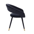 thumbnail image 4 of Darius Dining Chair in Black Velvet SET OF 2, 4 of 5