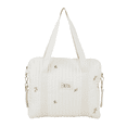 thumbnail image 1 of Mochila Pañalera para Bebé - Bolsa de Almacenaje 100% Algodón para artículos de bebés: pañales, ropa y biberones - Bolso de Hombro para Carriola para Bebé con patrón de bordado, 1 of 7