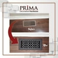 thumbnail image 3 of Cast Aluminum Floor Register with Holes and Matching Screws | Modern Design Heavy Duty Cast Aluminum | Size 16" X 16" VR-100 | White, 3 of 9