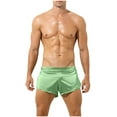 thumbnail image 2 of ZQUUVOU Men's Briefs Solid Color Breathable Underwear (Green,L), 2 of 5