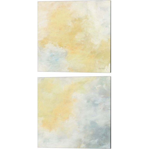Great Art Now Golden Sky by Lisa Audit 2 Piece Canvas Art Set Each 14"W x 14"H