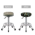 thumbnail image 5 of KLL Lilies Flowers Round Bar Chair Cushion Cover 13 inch ,Bar Stool Protector with Elastic, Soft Washable, 5 of 6