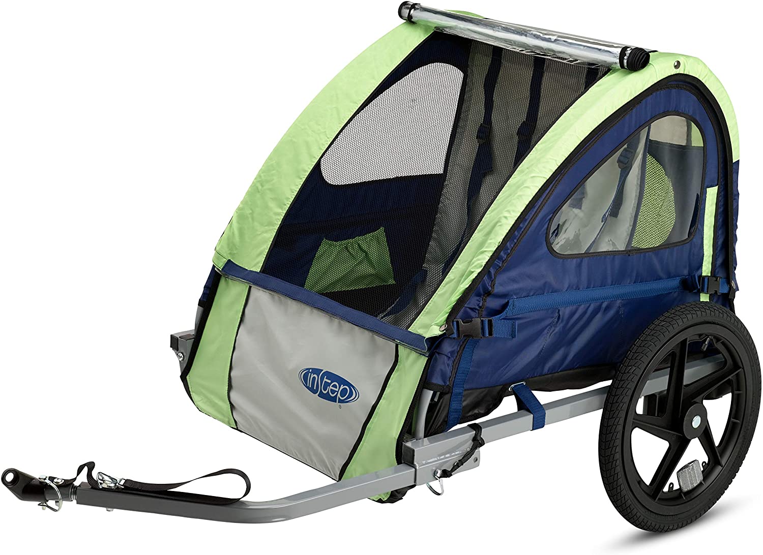 Bike Trailer for Toddlers, Kids, Single and Double Seat, 2In1 Canopy