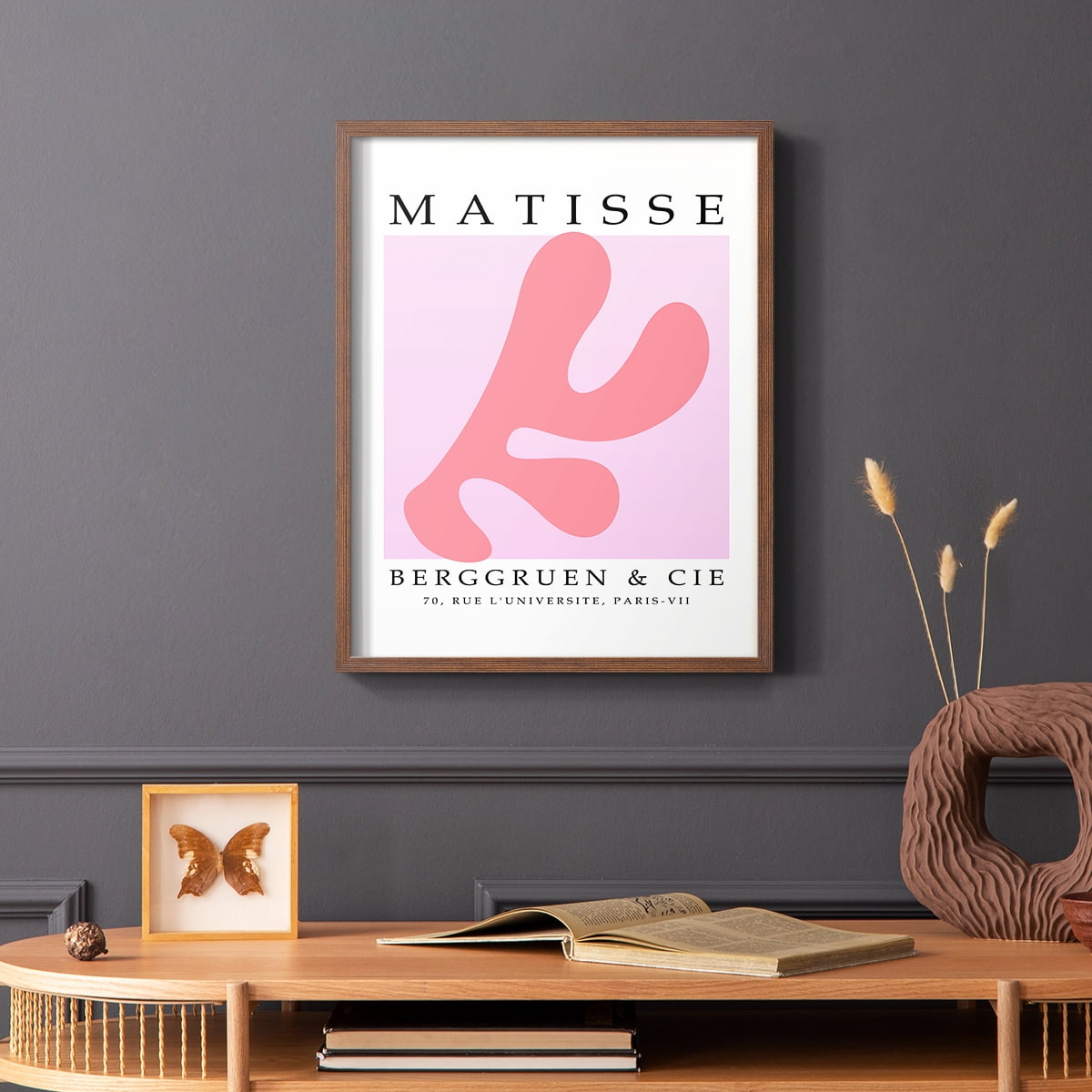 Matisse CXXXIII Framed Print in Brown Solid Wood 8 x 10 Framed Print