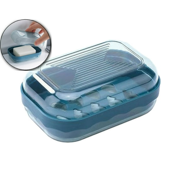 VQPeo Travel Soap Case, Bath Soap Holder, Bar Soap Dish with Lid for Traveling, Portable Bar Soap Container for Traveling, Camping, Gym, Bathroom