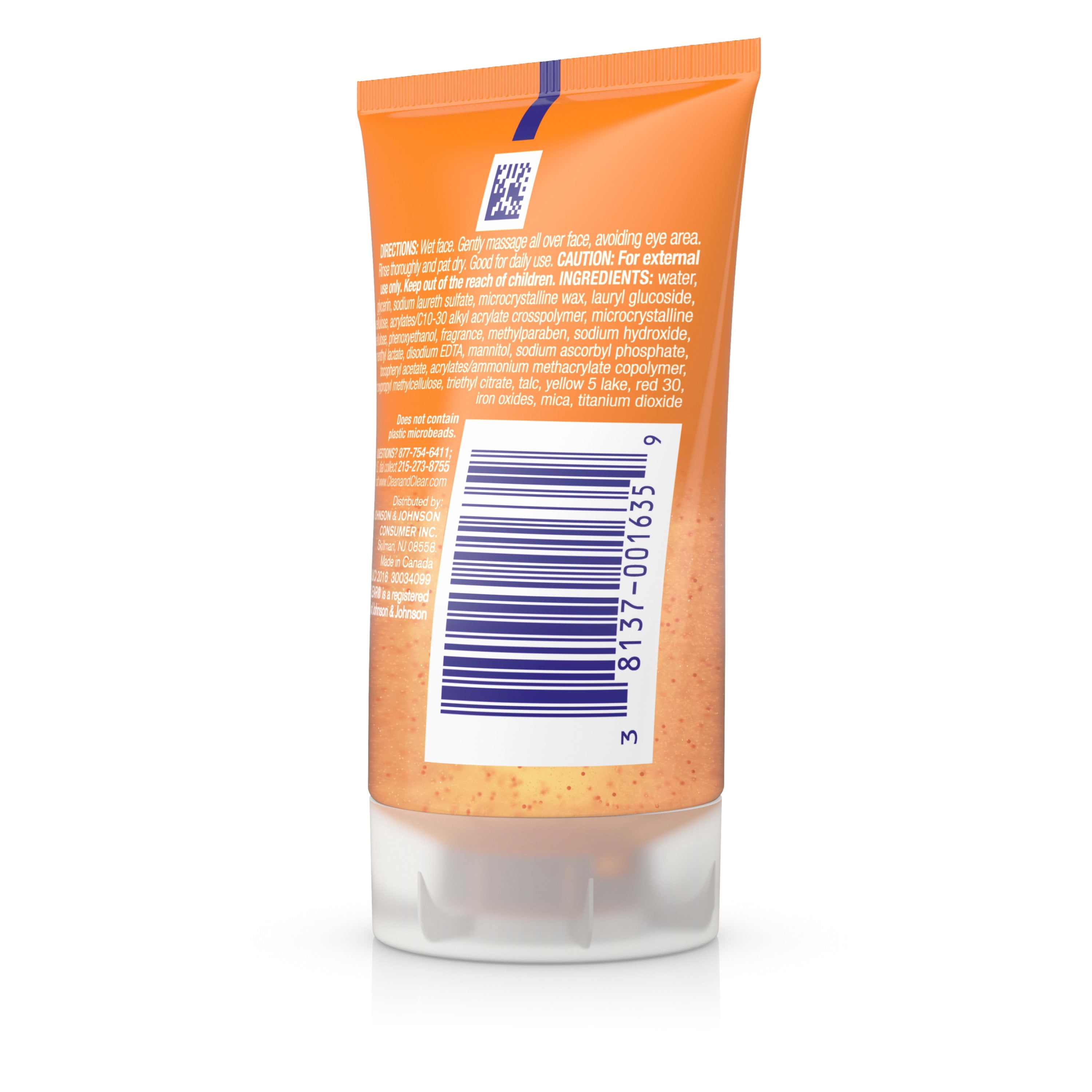 Clean & Clear Morning Burst Facial Cleanser For Daily Skincare Routines, 1 Fl. Oz.