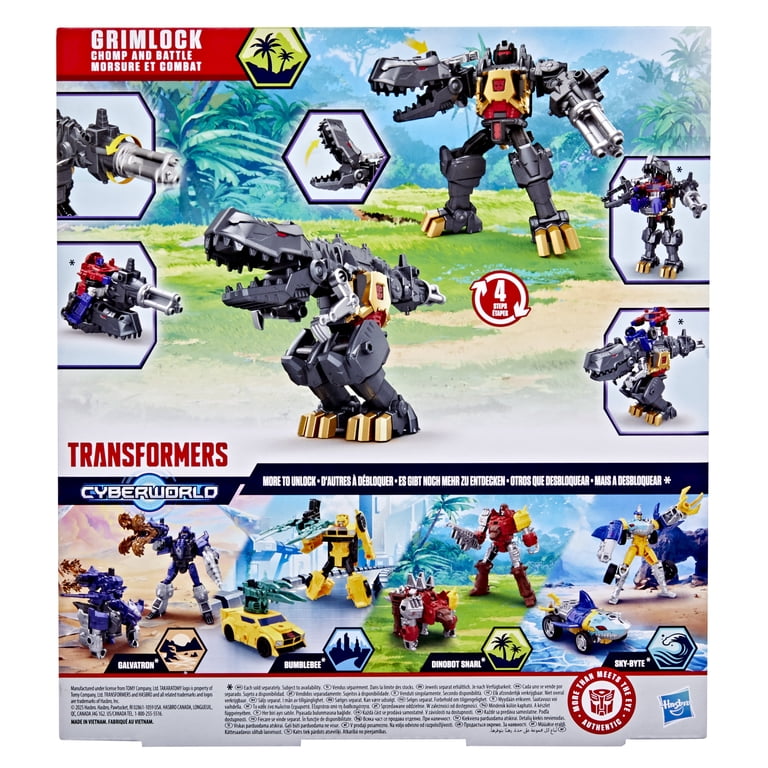 Transformers CYBERWORLD Grimlock Chomp & Battle Action Figure