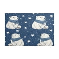 thumbnail image 6 of Qxltty Cute Polar Bears Pattern Leather Drying Mat for Kitchen Countertops Coffee Mats Hide Stain Quickly Absorbs Water Tableware Decor, 6 of 6
