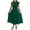 Green, variant on Formal Dresses for Women Crew Neck Sleeveless Midi Dress Ruffle Cuff Vacation Dresses Casual Sun Dress Green M