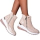 thumbnail image 1 of Mujer Botines con Cuña Zapatillas Altas con Cremallera Zapatillas Deportivas Zapatos, 1 of 3