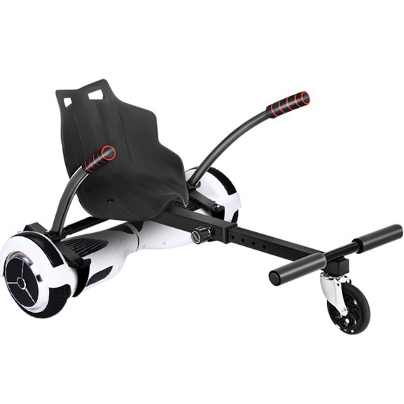 KFFKFF Hoverboard Seat Attachment for 6.5" 8" 10" Self Balancing Scooter,Hoverboard Attachments Adjustable Frame Length Hoverboard Kart for Kids Adults