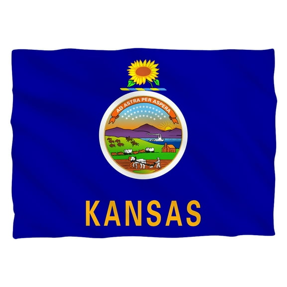 Kansas Flag Pillow Case