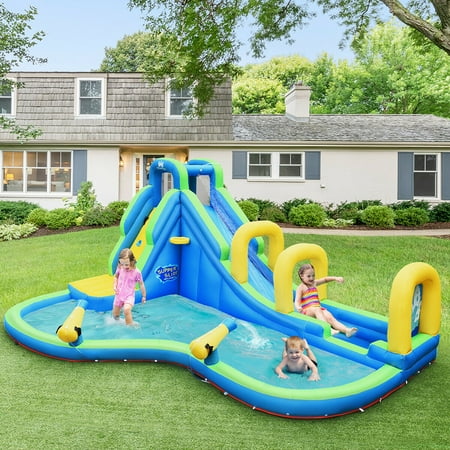inflatable water slide without blower